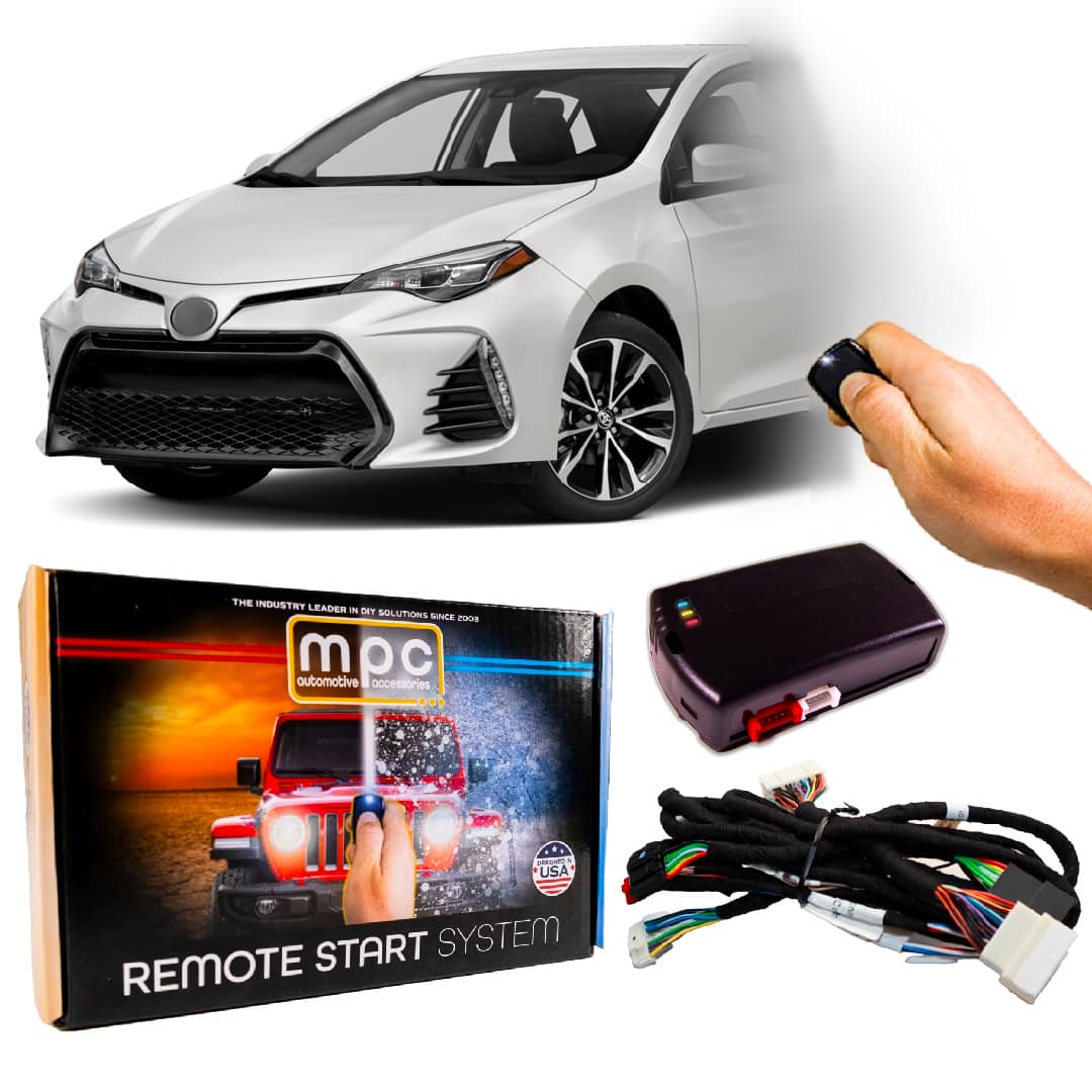 MPC - Factory Remote Activated Remote Start For 2014-2019 Toyota Corolla - Black