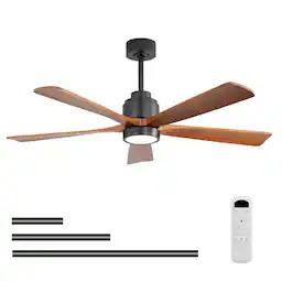 Black-52in with 5 Blades