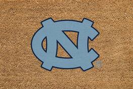 Evergreen Enterprises - North Carolina Tar Heels 24" x 36" Outdoor Team Logo Coir Mat - Brown
