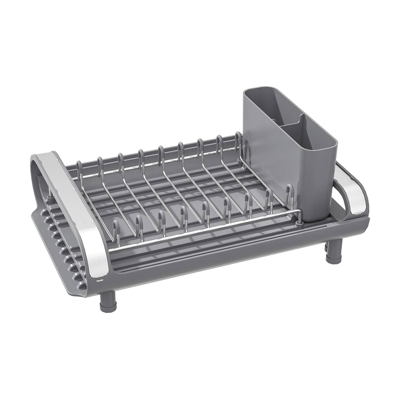Alt View 3. Better Houseware - Compact Expanding Dish Rack - Gray.
