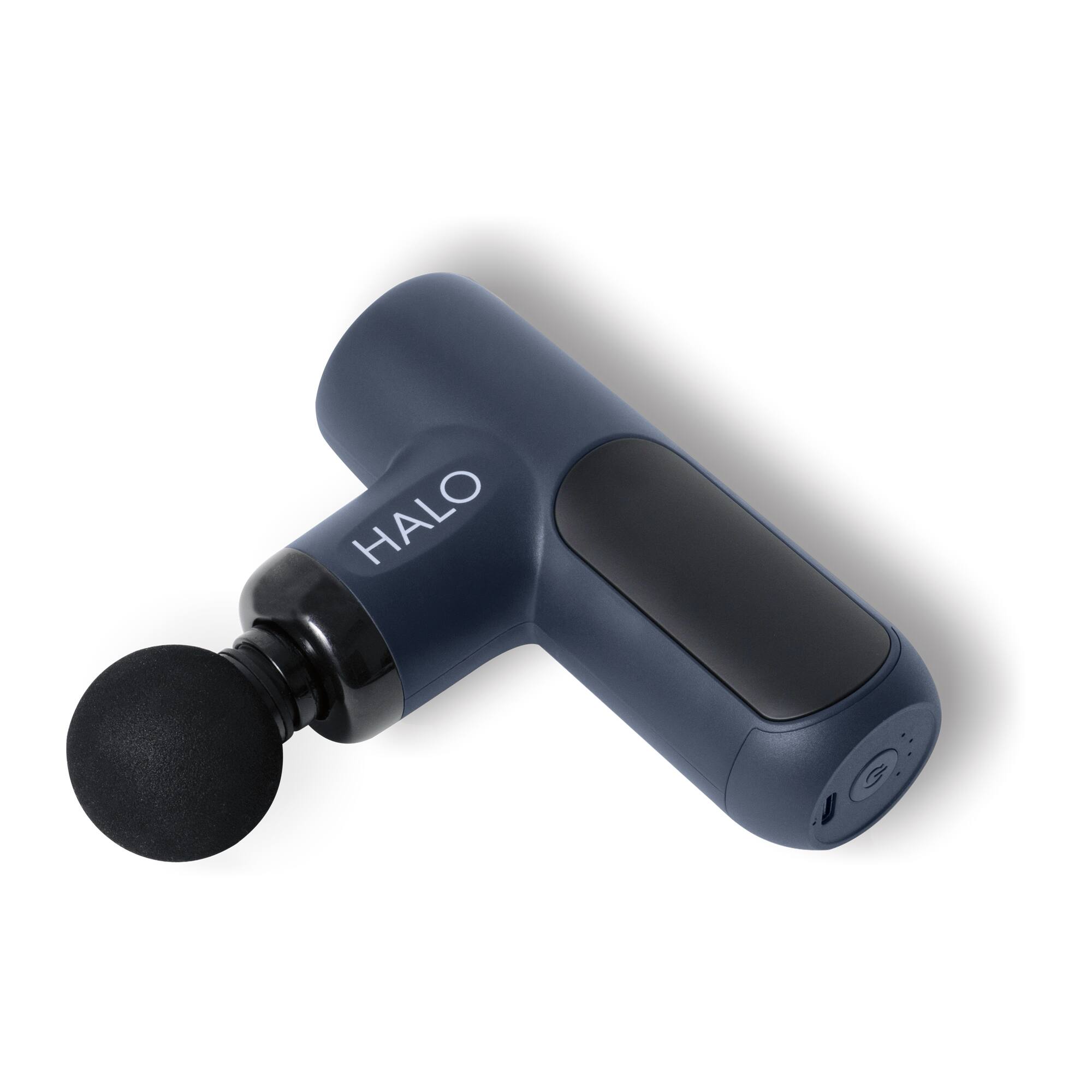 Angle. Halo - Compact Percussion Massager - Navy.