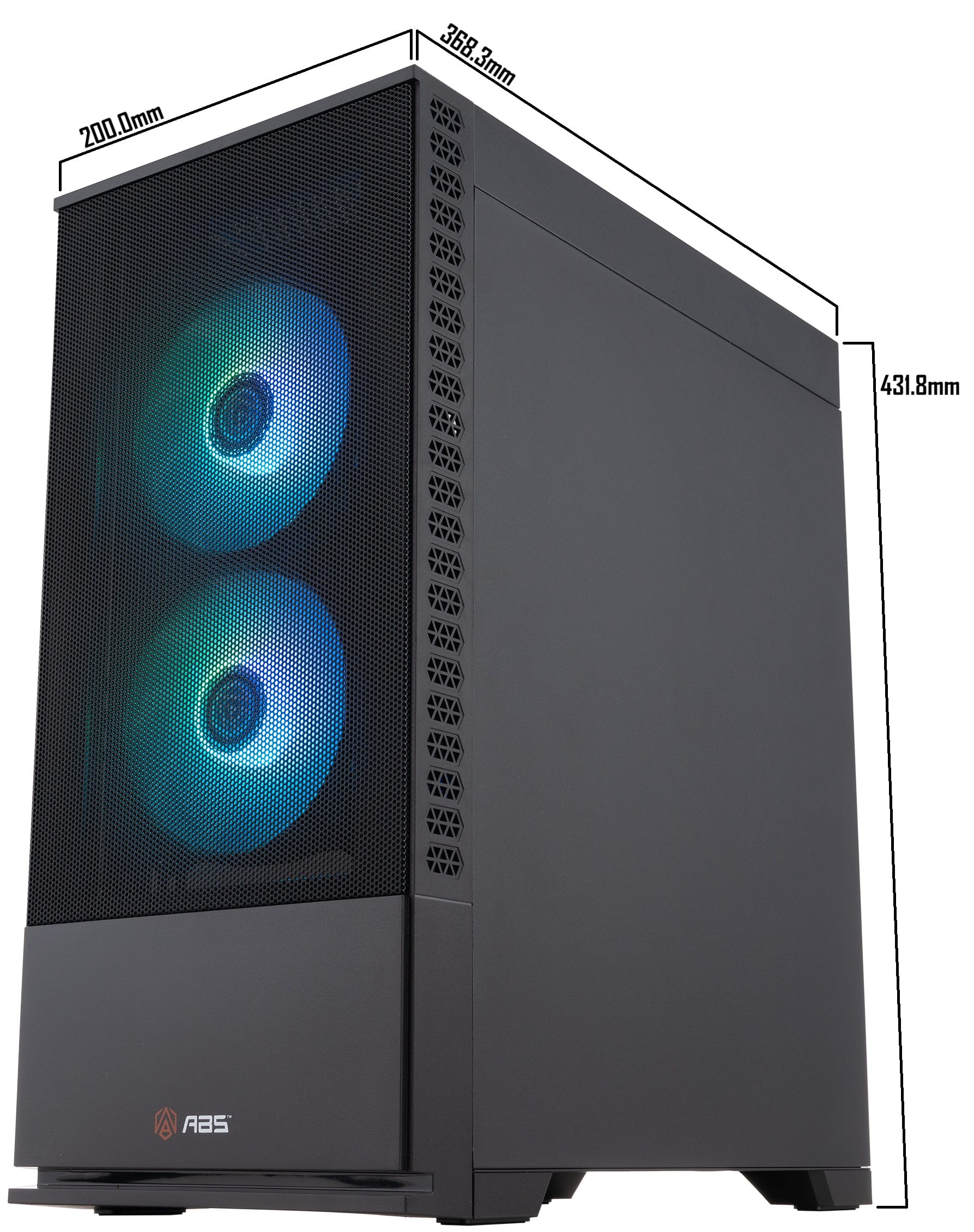 ADVANCED BATTLESTATIONS ABS Cyclone Aqua Gaming PC Power by ASUS