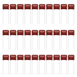 Unique Bargains - 30pcs 0.0033uF 630V CBB21/22 Metallized Polypropylene Film Capacitor for Electronics and Lamps - Red