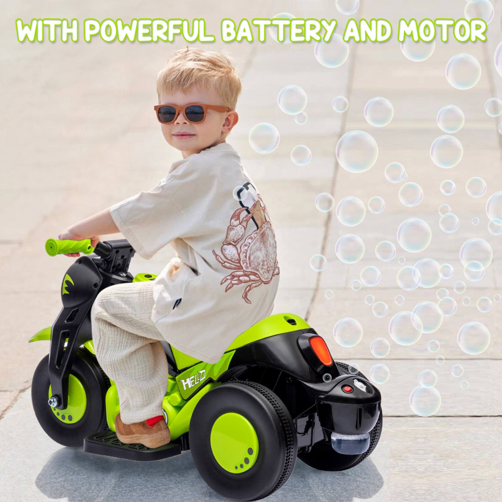 WITH POWERFUL BATTERY AND MOTOR