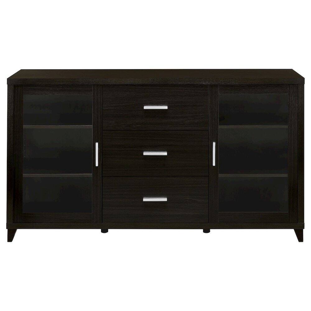 Alt View 4. Coaster Co. of America - Lewes 2-door Engineered Wood 60" TV Stand Cappuccino - Brown.
