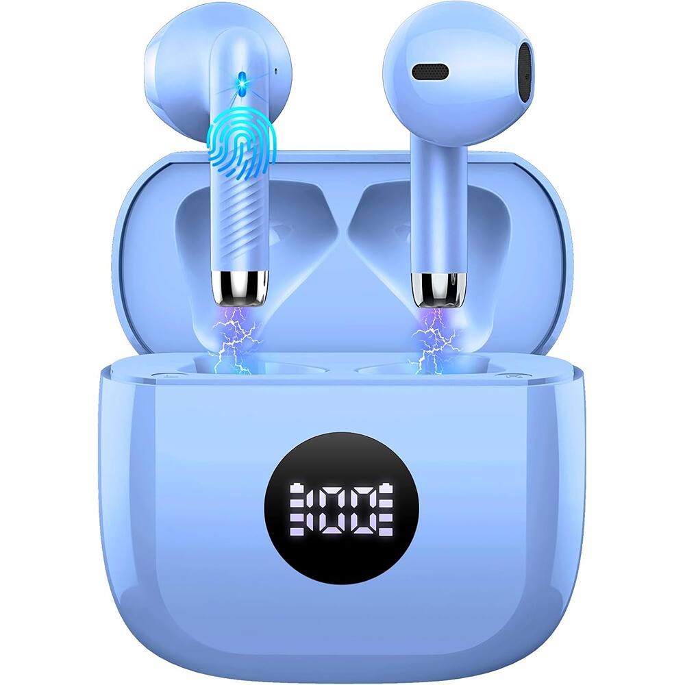 ACJPR - Wireless Bluetooth 5.4 Earbuds with 6D Stereo, Noise-Canceling Mic, and 40H Playtime