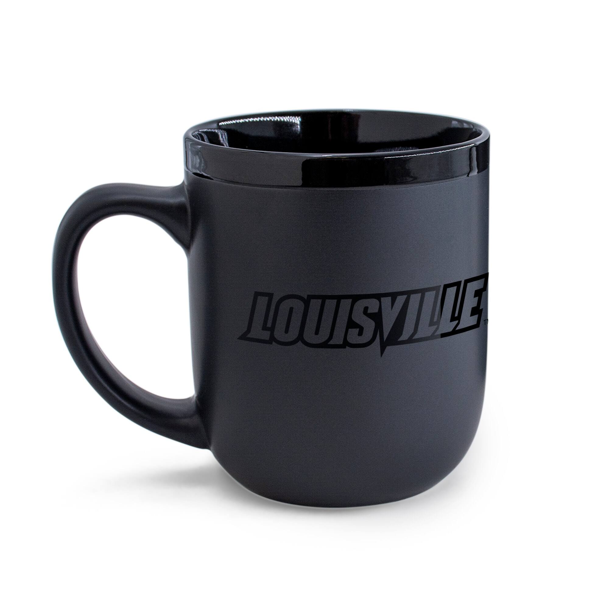 Alt View 2. WinCraft - Louisville Cardinals 17oz. Ceramic Mug - Black.