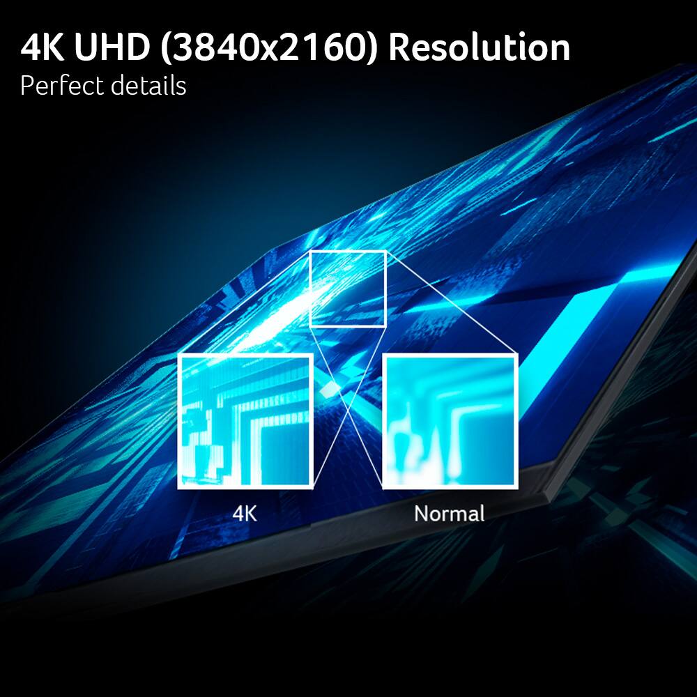 4K UHD (3840x2160) Resolution Perfect details, 4K Normal