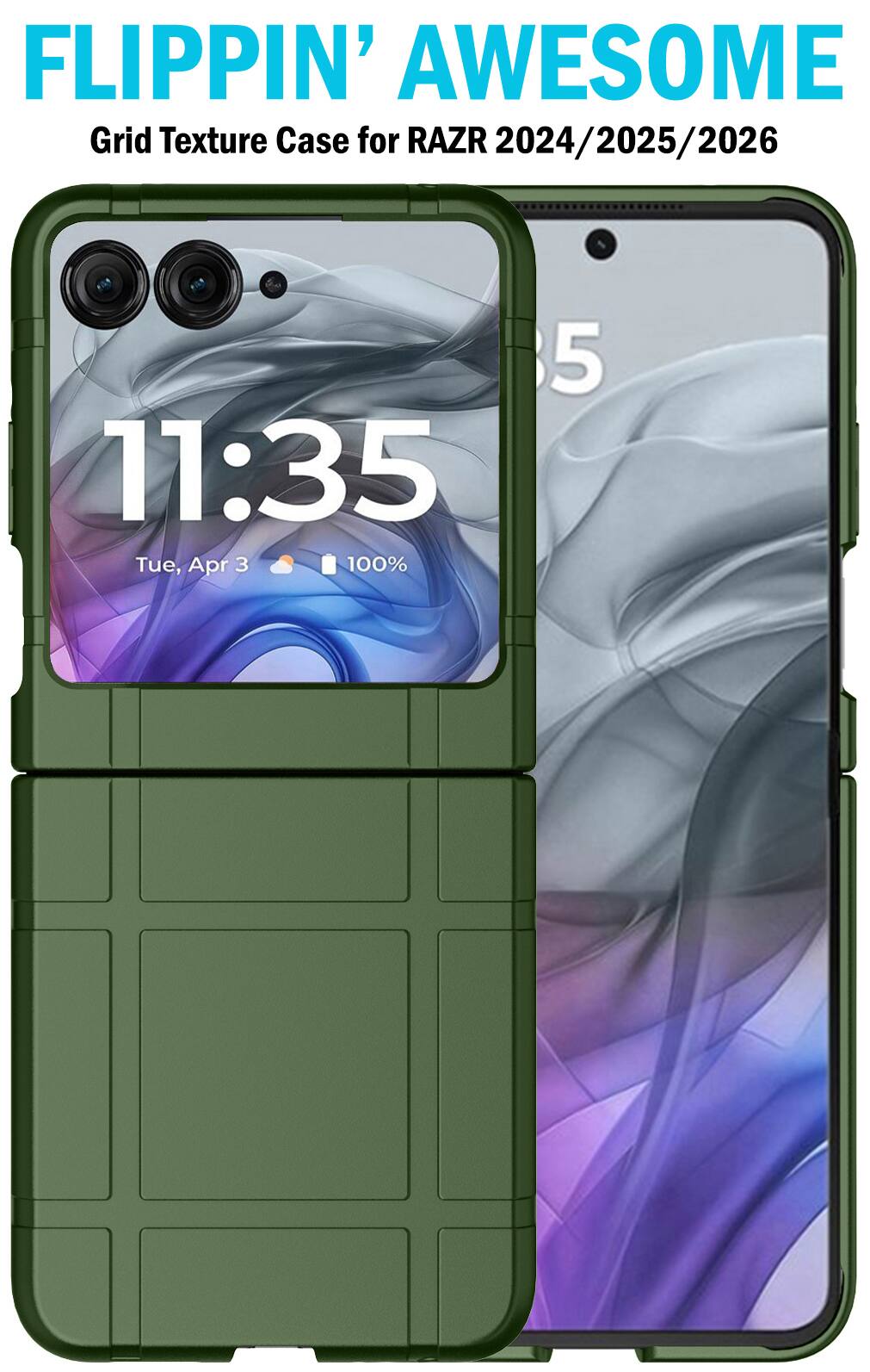 FLIPPIN' AWESOME Grid Texture Case for RAZR 2024/2025/2026

11:35 Tue, Apr 3 100%