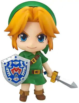 Front. Good Smile Company - Legend of Zelda: Majora's Mask 3D Link Nendoroid Action Figure.
