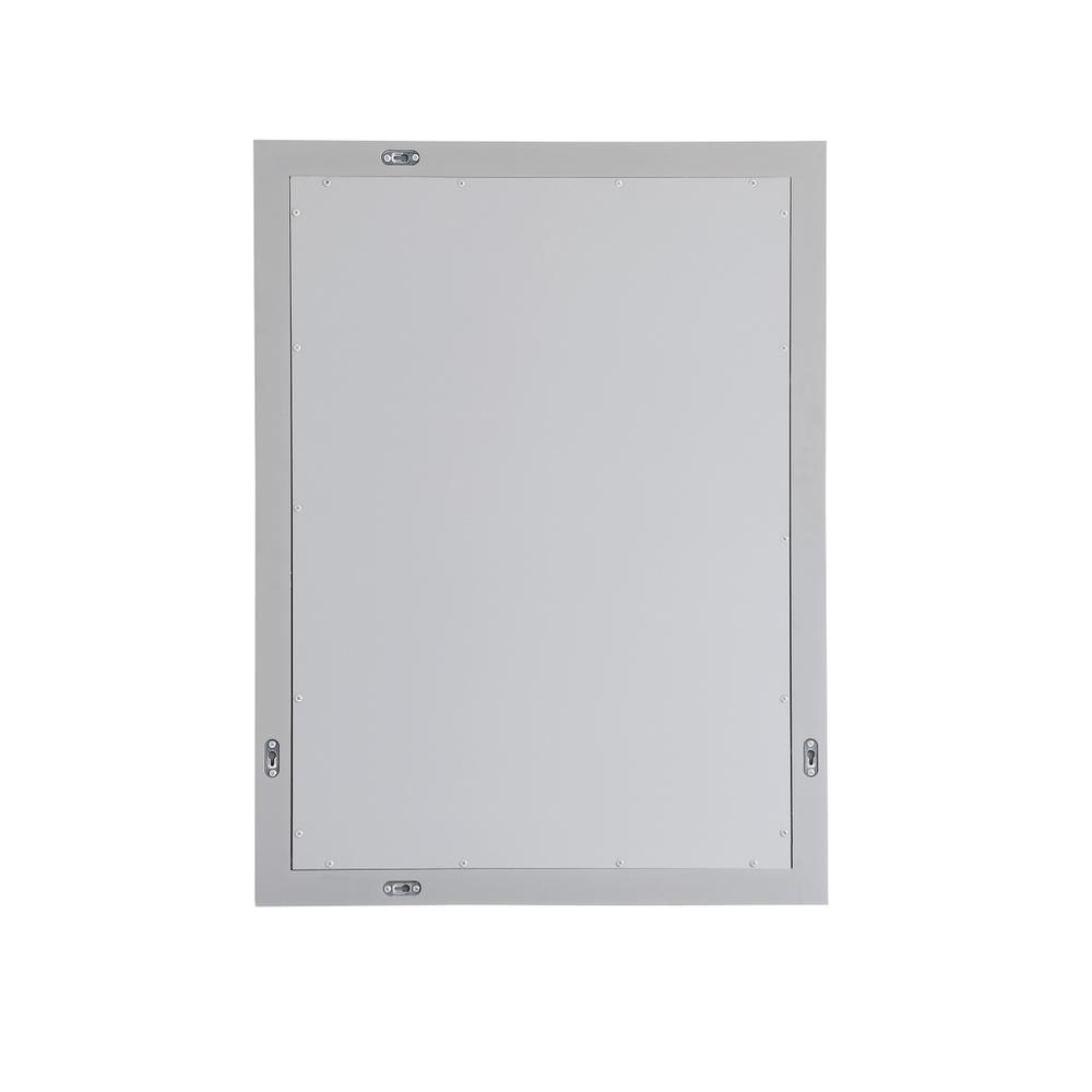 Angle. Elegant Decor - Aqua rectangle vanity mirror 27 inch in Grey - Grey.