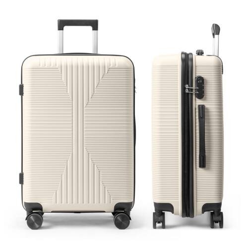 Alt View 8. Winado - 24" Hardshell Carry On Luggage with Spinner Wheels Lightweight PP Hardside Small Suitcase with Built-in Lock - White.
