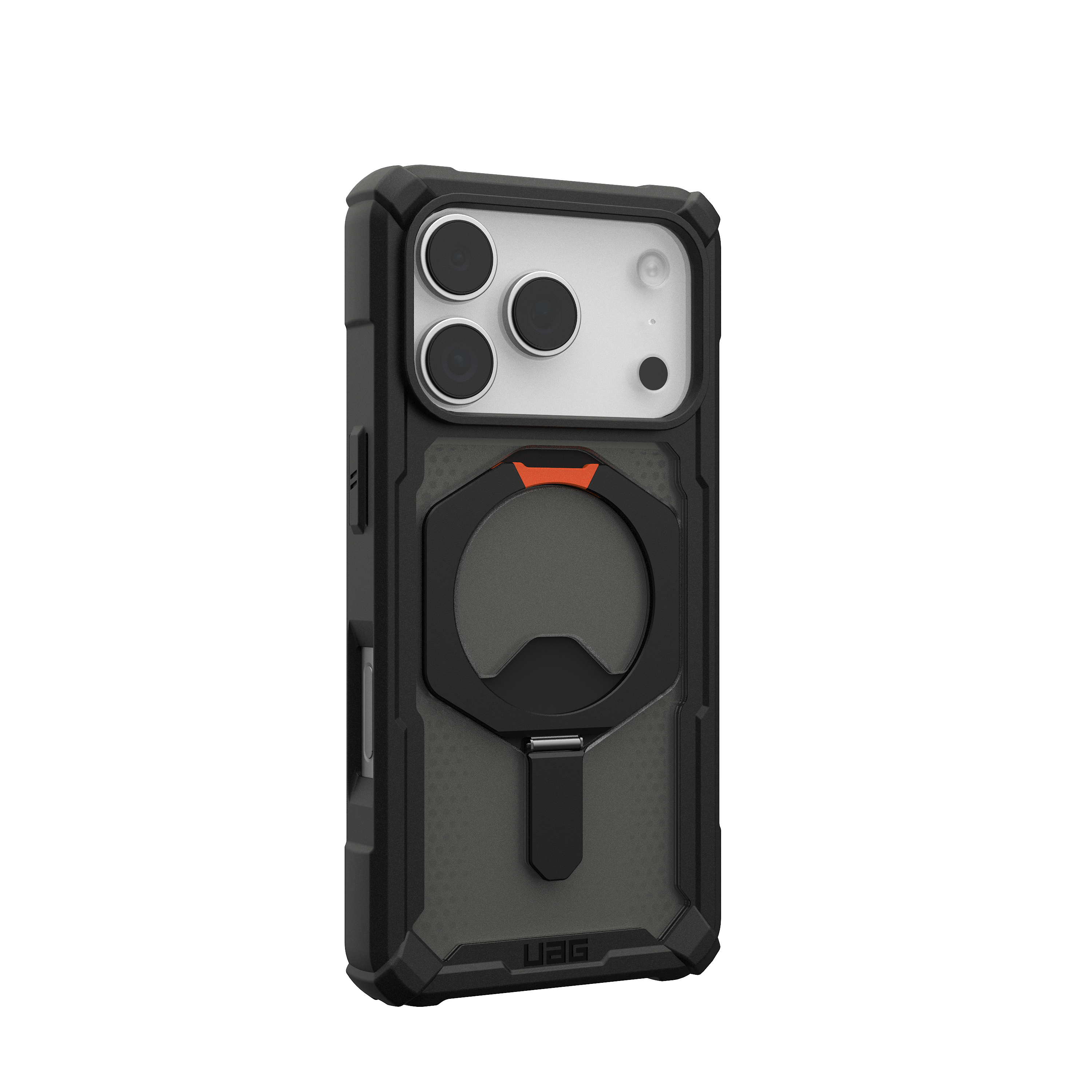 Left. UAG - Plasma XTE Series case for Apple iPhone 18 Pro/iPhone 17 Pro Plasma XTE - Black/Orange.