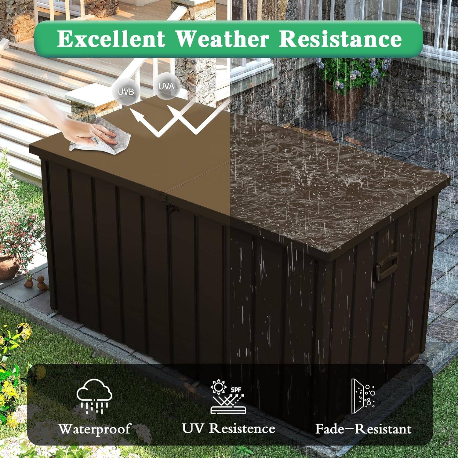 Excellent Weather Resistance

- UVB
- UVA
- SPF

Waterproof
UV Resistance
Fade-Resistant