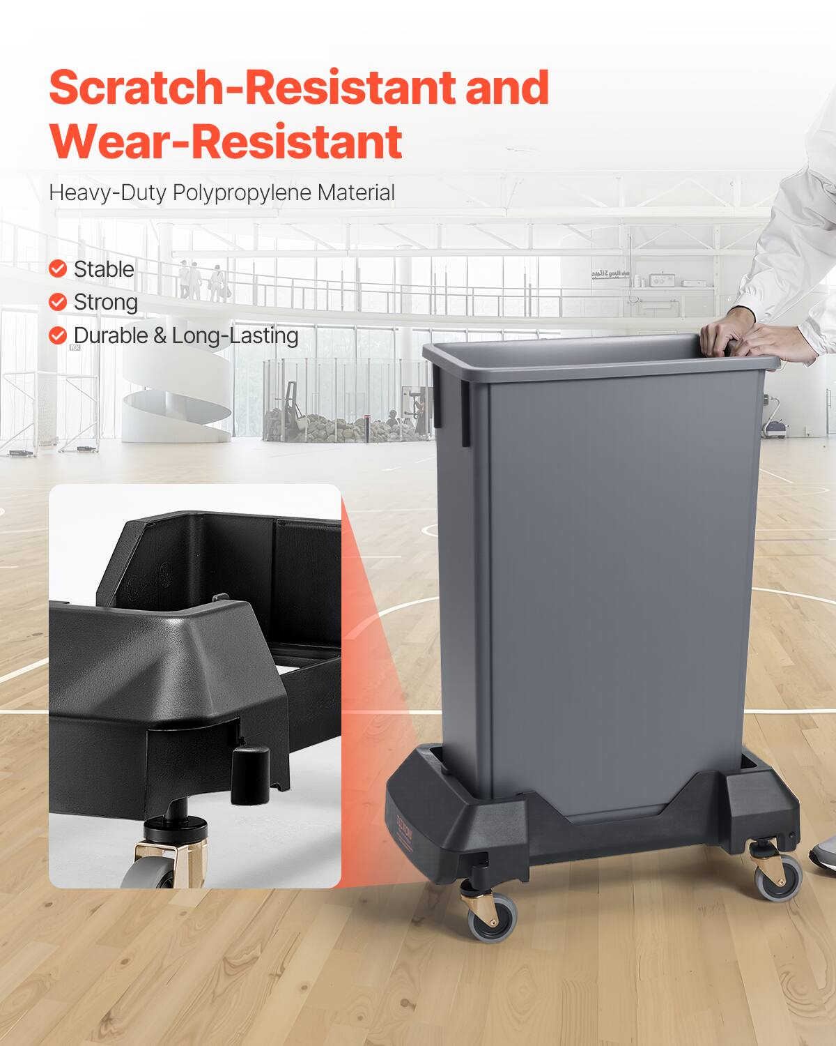Scratch-Resistant and Wear-Resistant  
Heavy-Duty Polypropylene Material  

- Stable  
- Strong  
- Durable & Long-Lasting