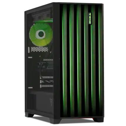 Front. YEYIAN - Yeyian Gaming PC, Ryzen 7 7800X3D, RTX 5070 12GB GDDR7, 1TB NVMe, 32GB DDR5, 850W Gold. YPA-PM780DC-5701U - black.