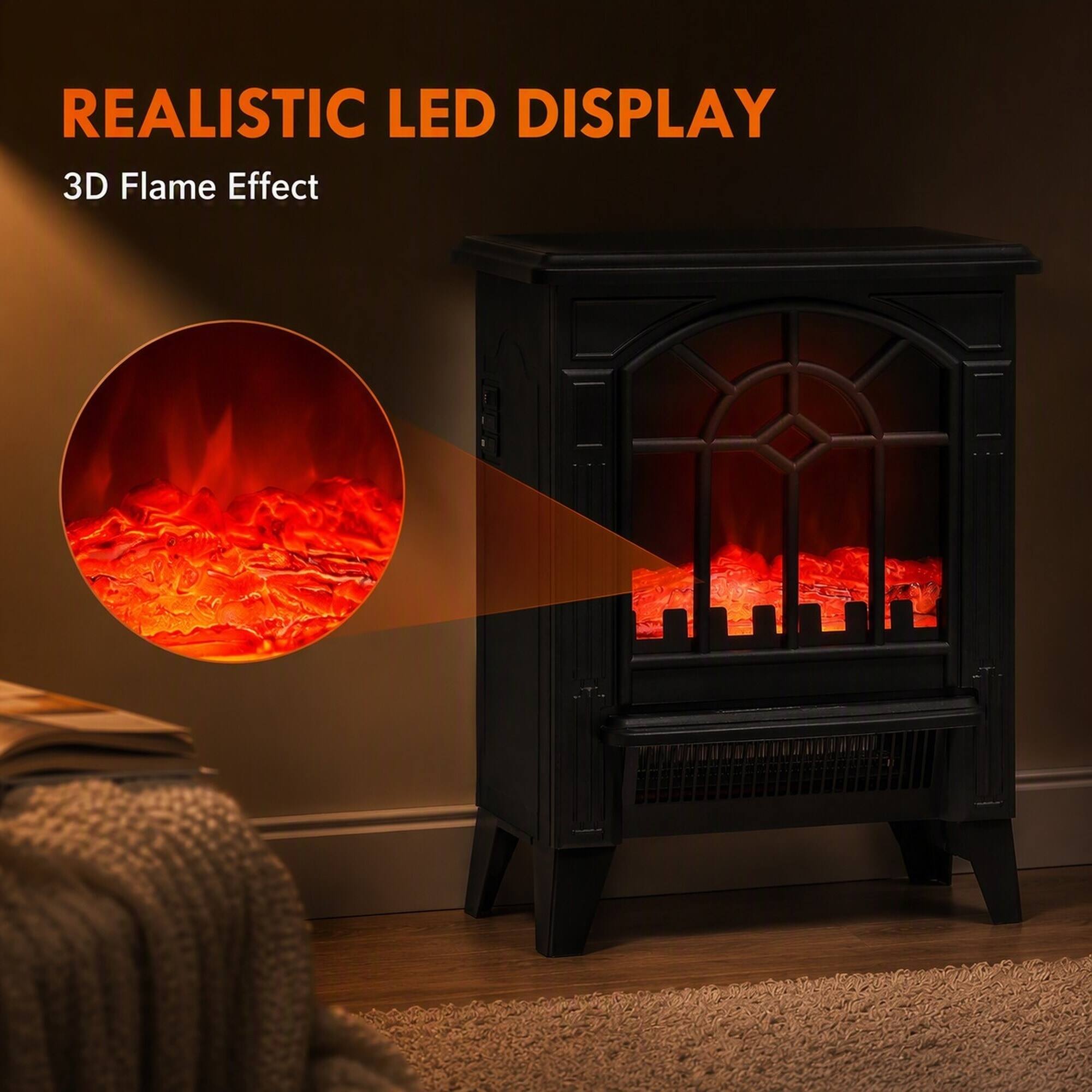 REALISTIC LED DISPLAY  
3D Flame Effect