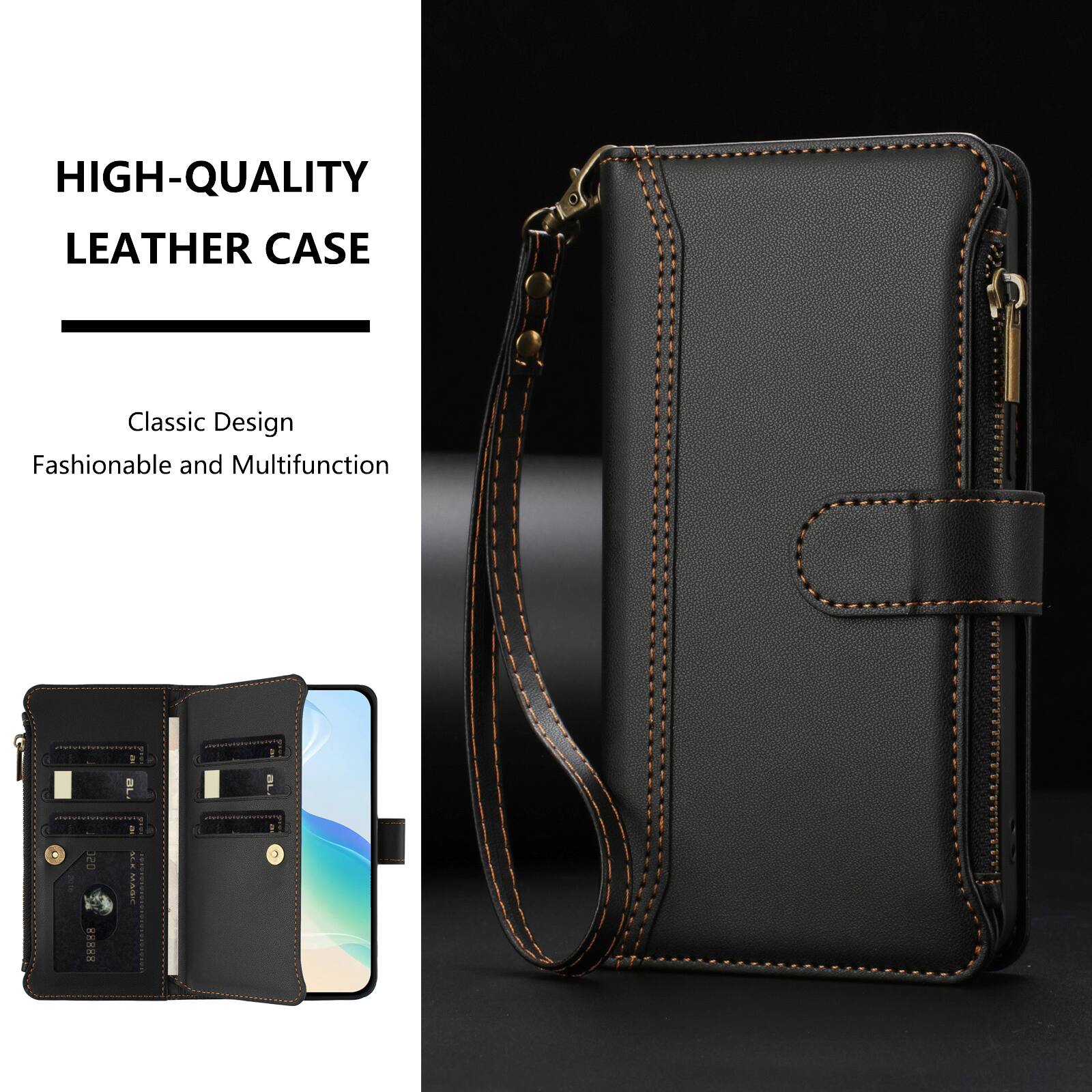 HIGH-QUALITY LEATHER CASE

Classic Design
Fashionable and Multifunction