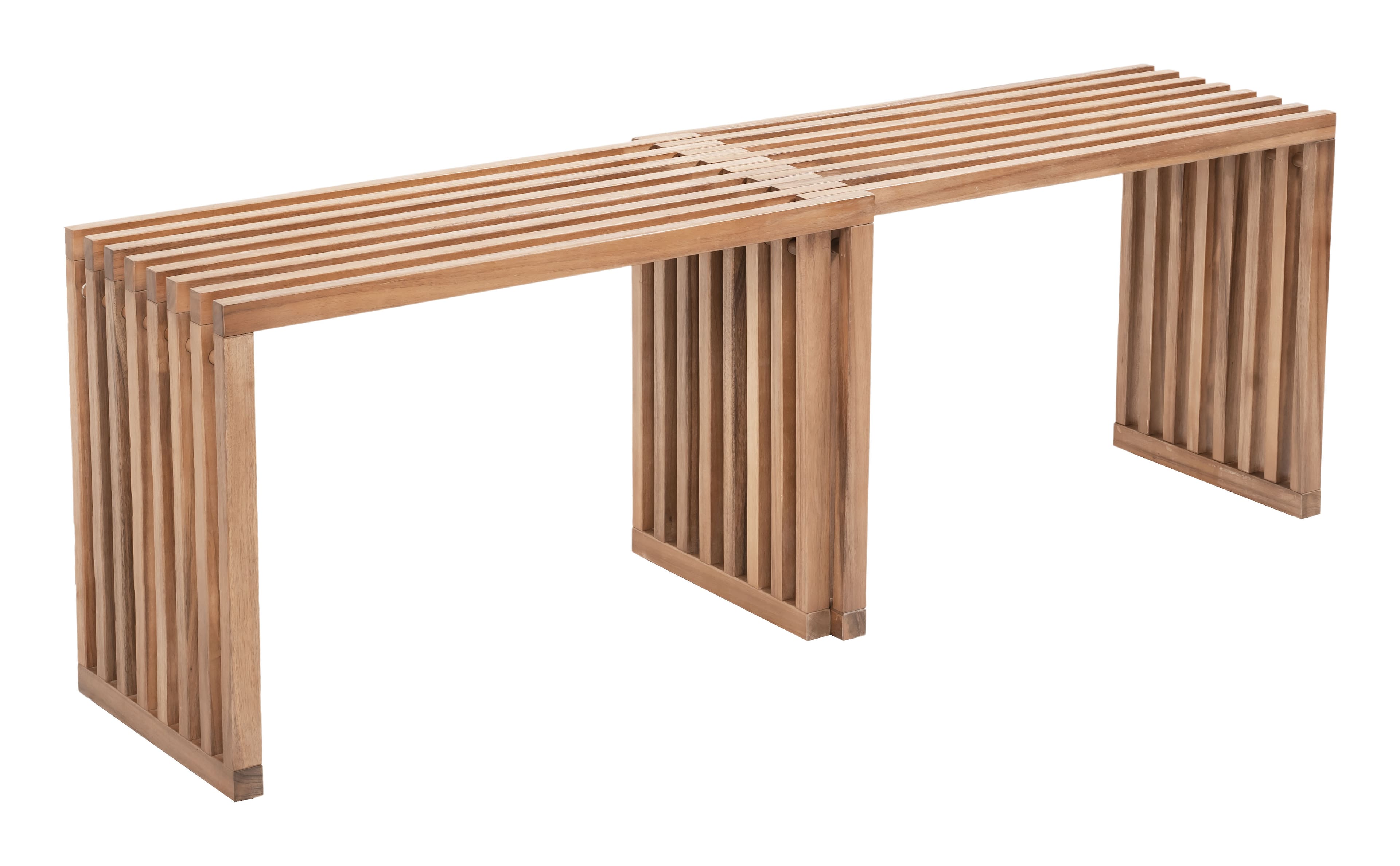 Hivvago - Riviera Extendable Bench (Set of 2) - Natural