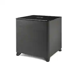 MartinLogan - Dynamo Foundation 10, 10” Sealed, Powered Subwoofer, with Magnitude MT-400 Amplifier, DSP-Optimized, and Wireless Ready - Brushed Black