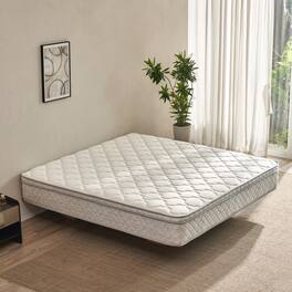 APRILSOUL - King Size Mattress 12 Inch Hybrid King Mattress in a Box with Memory Foam and Pocket Spring - Gray