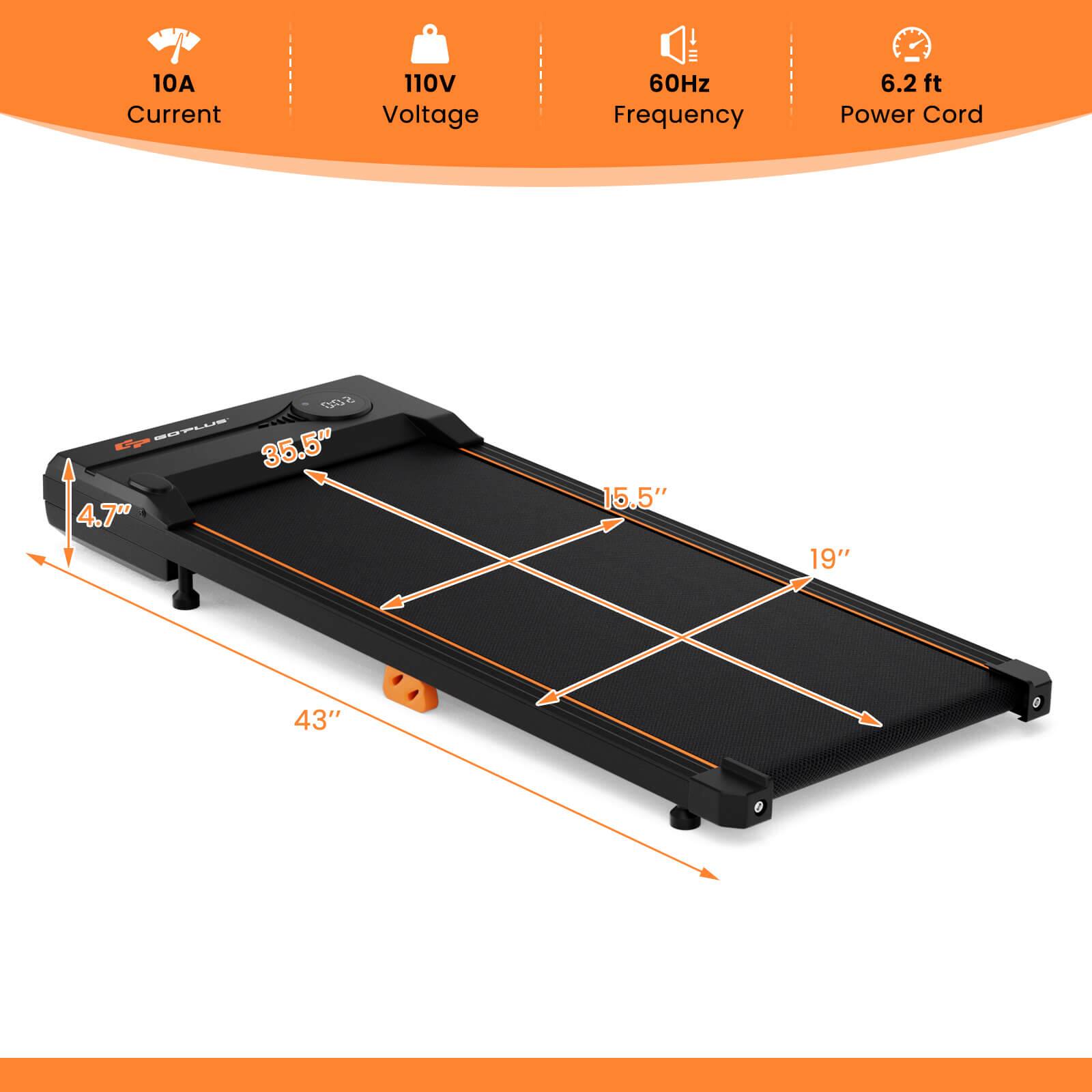 10A Current  
110V Voltage  
60Hz Frequency  
6.2 ft Power Cord  

Dimensions:  
43" (length)  
19" (width)  
35.5" (depth)  
4.7" (height)  
15.5" (puck size)