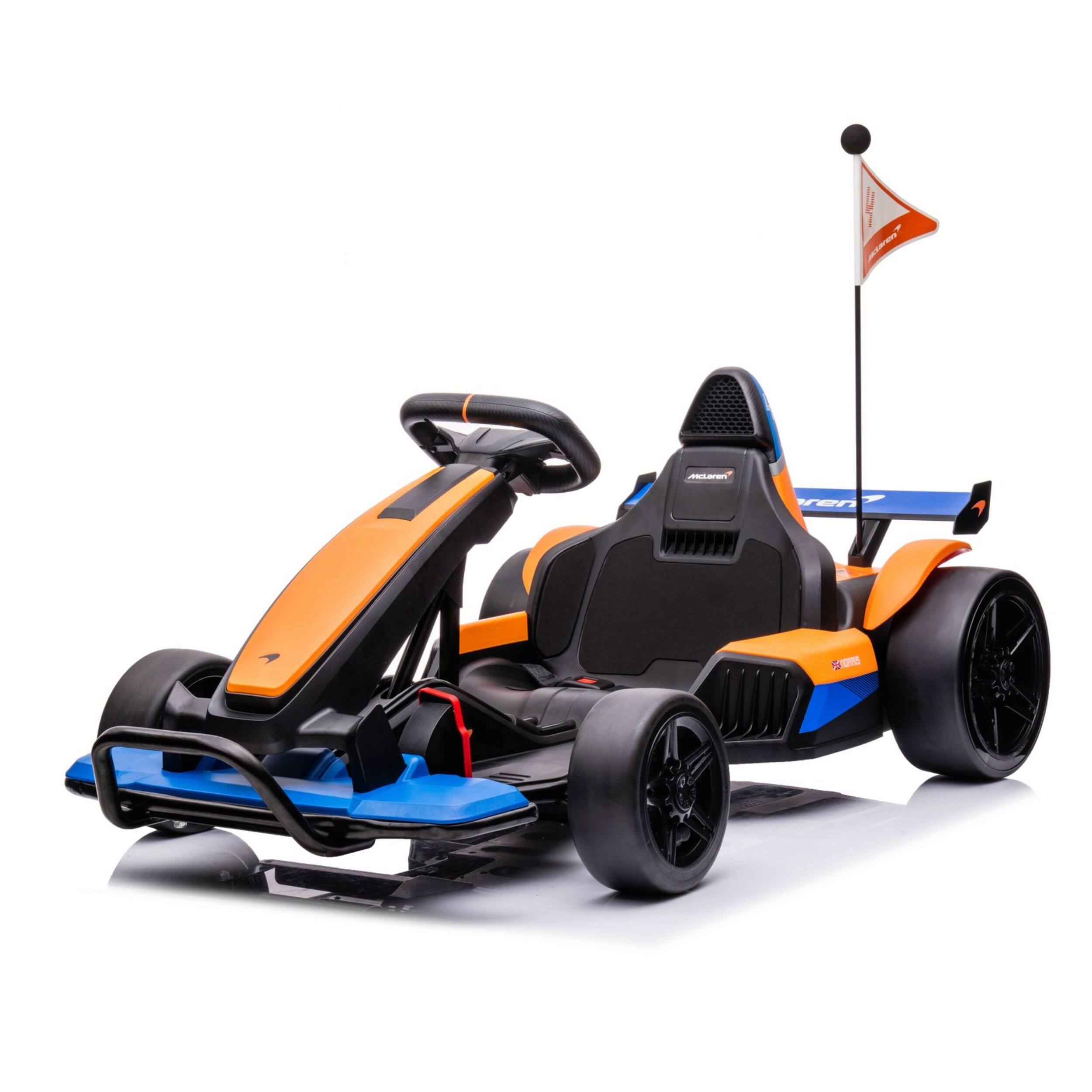 Alt View 1. Best Ride On Cars - GoKart 24V Black/Orange - Black/Orange.