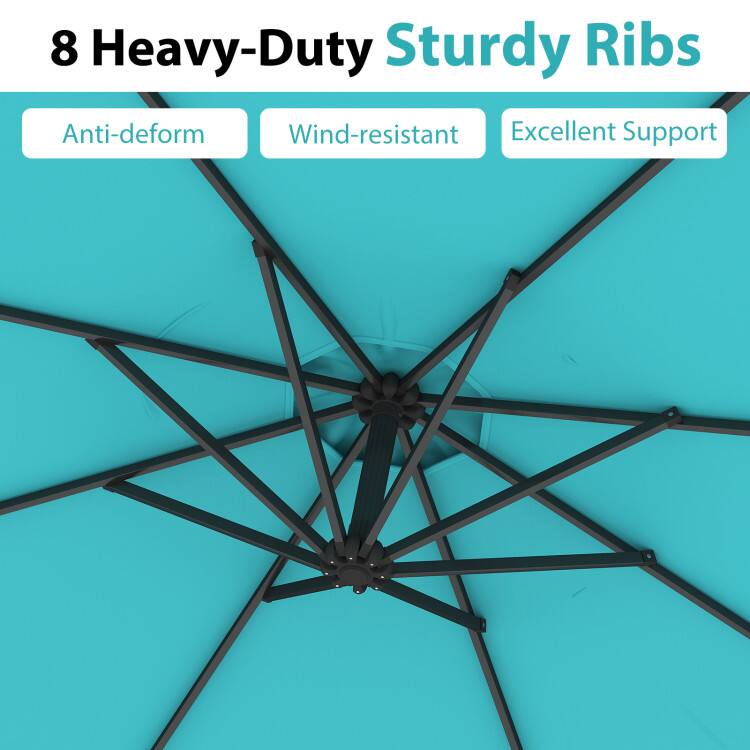 8 Heavy-Duty Sturdy Ribs

Anti-deform
Wind-resistant
Excellent Support