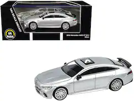 2018 Mercedes-AMG GT 63 S with Sunroof 1/64 Diecast Model Car by Paragon Models - Silver Metallic