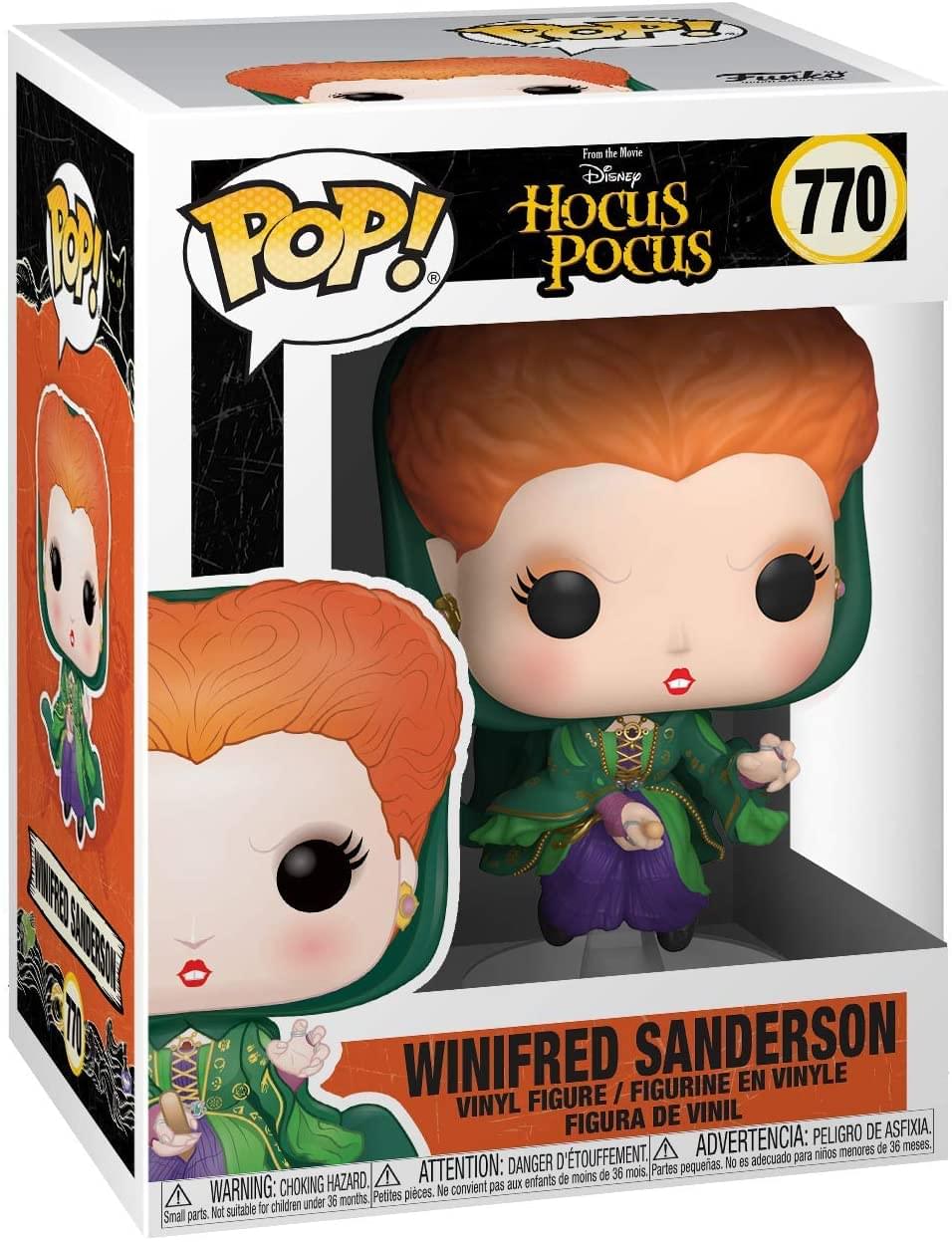 From the Movie Disney Hocus Pocus

POP! 770

WINIFRED SANDERSON
VINYL FIGURE / FIGURINE EN VINYLE / FIGURA DE VINIL

WARNING: CHOKING HAZARD - Small parts. Not suitable for children under 36 months.
ATTENTION: DANGER D'ÉTOUFFEMENT - Petites pièces. Ne convient pas aux enfants de moins de 36 mois.
ADVERTENCIA: PESEGO DE ASFIXIA. Peligro de asfixia. No es adecuado para niños menores de 36 meses.