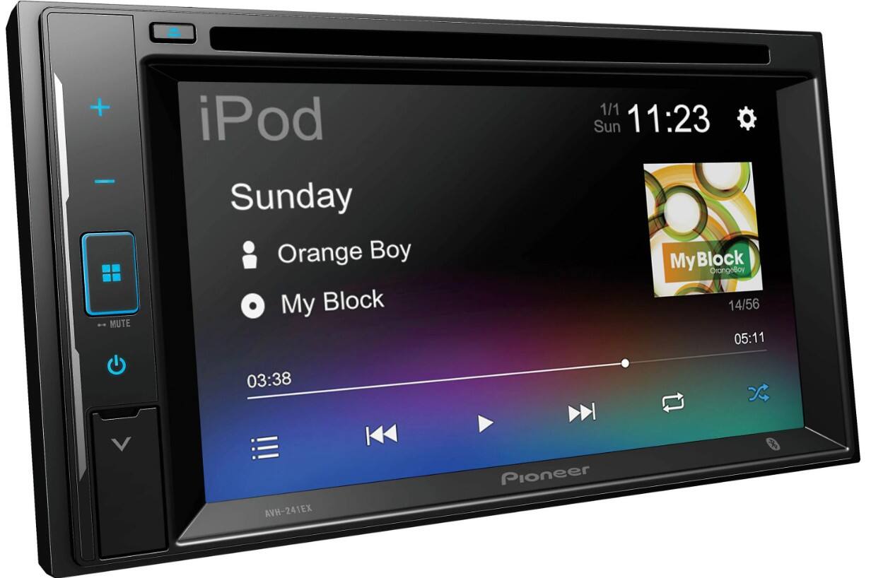 + - MUTE iPod Sunday Orange Boy My Block 1/1 Sun 11:23 My yBlock OrangeBoy 14/56 05:11 03:38 Pioneer AVH-241EX