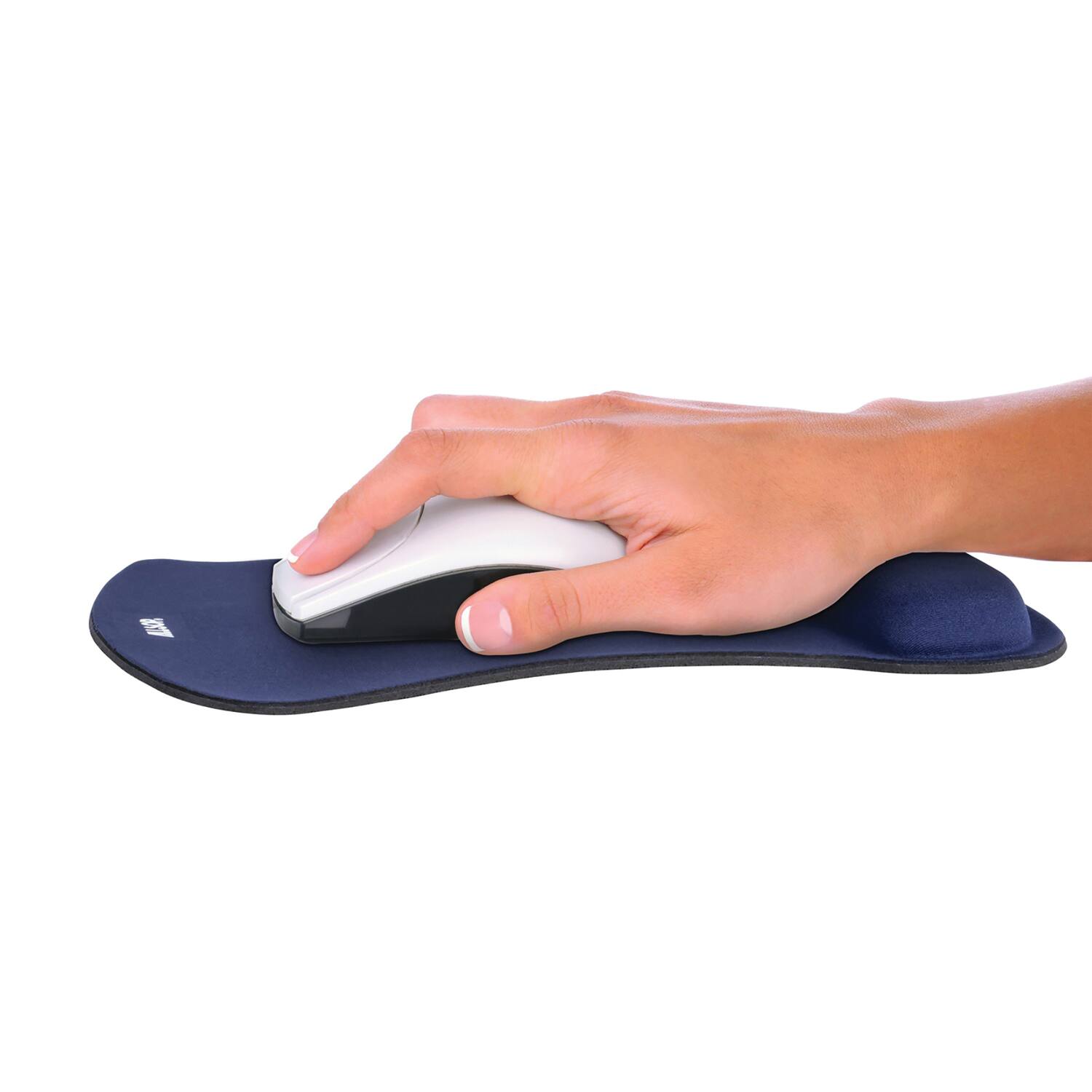 Back. Allsop - Allsop 30193 Ergoprene Gel Mouse Pad with Wrist Rest - Blue   - COMPUTER ACCESS. - Multicolor.