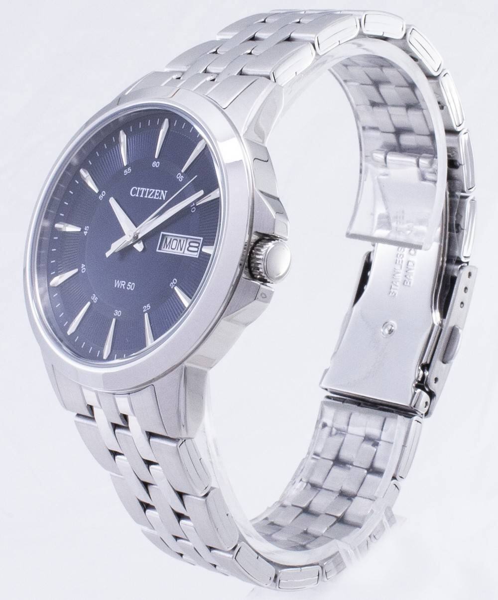 os 60 85 05 CITIZEN or 45 40 35 MON 8 WR 50 20 25 30 STA STAINLESS BAND