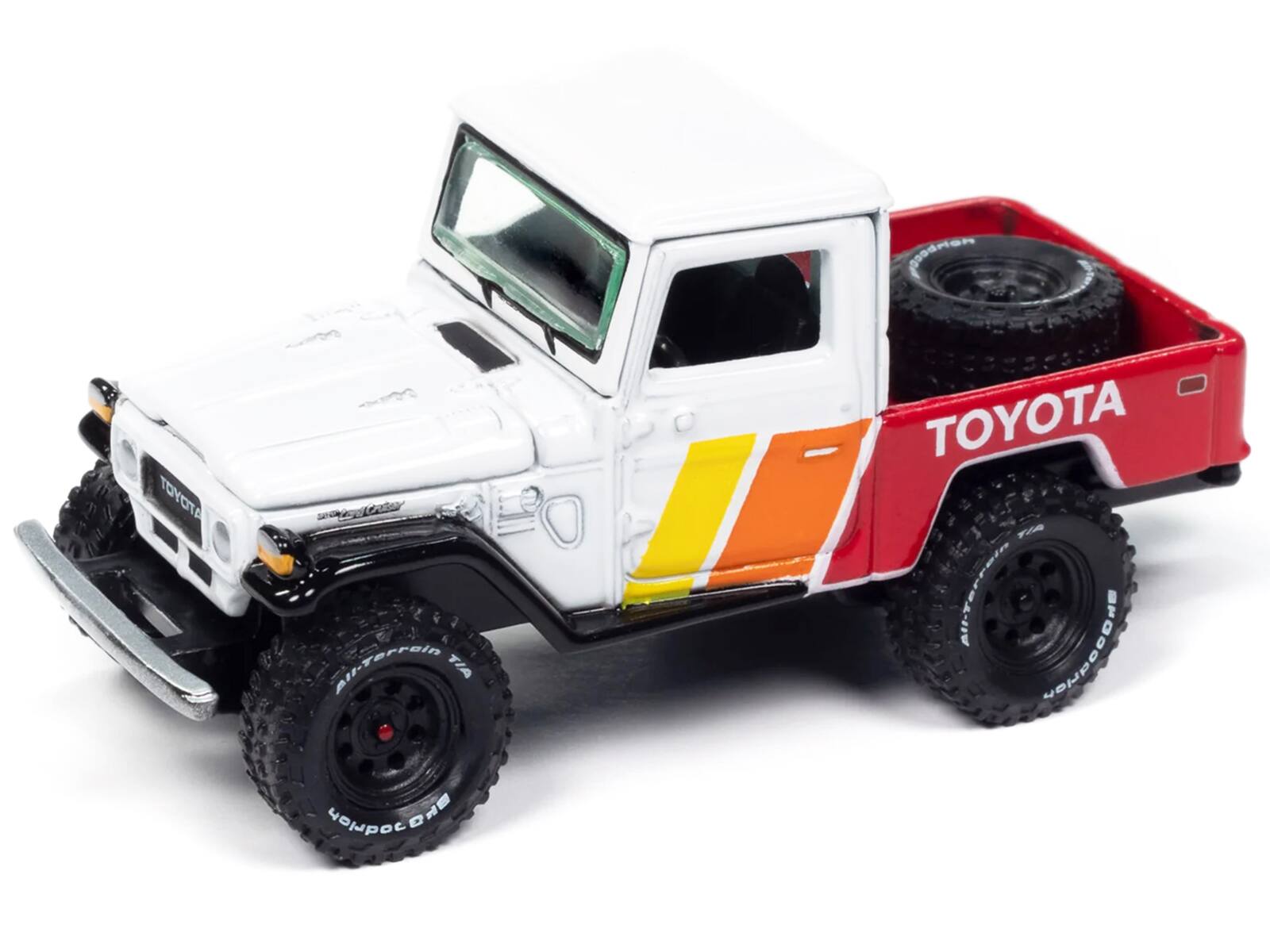 The text on the image reads:

- "TOYOTA" (on the side of the truck)
- "TOYOTA" (on the front of the truck)
- "BILSTEIN" (on the tires)
- "COOPER" (on the tires)