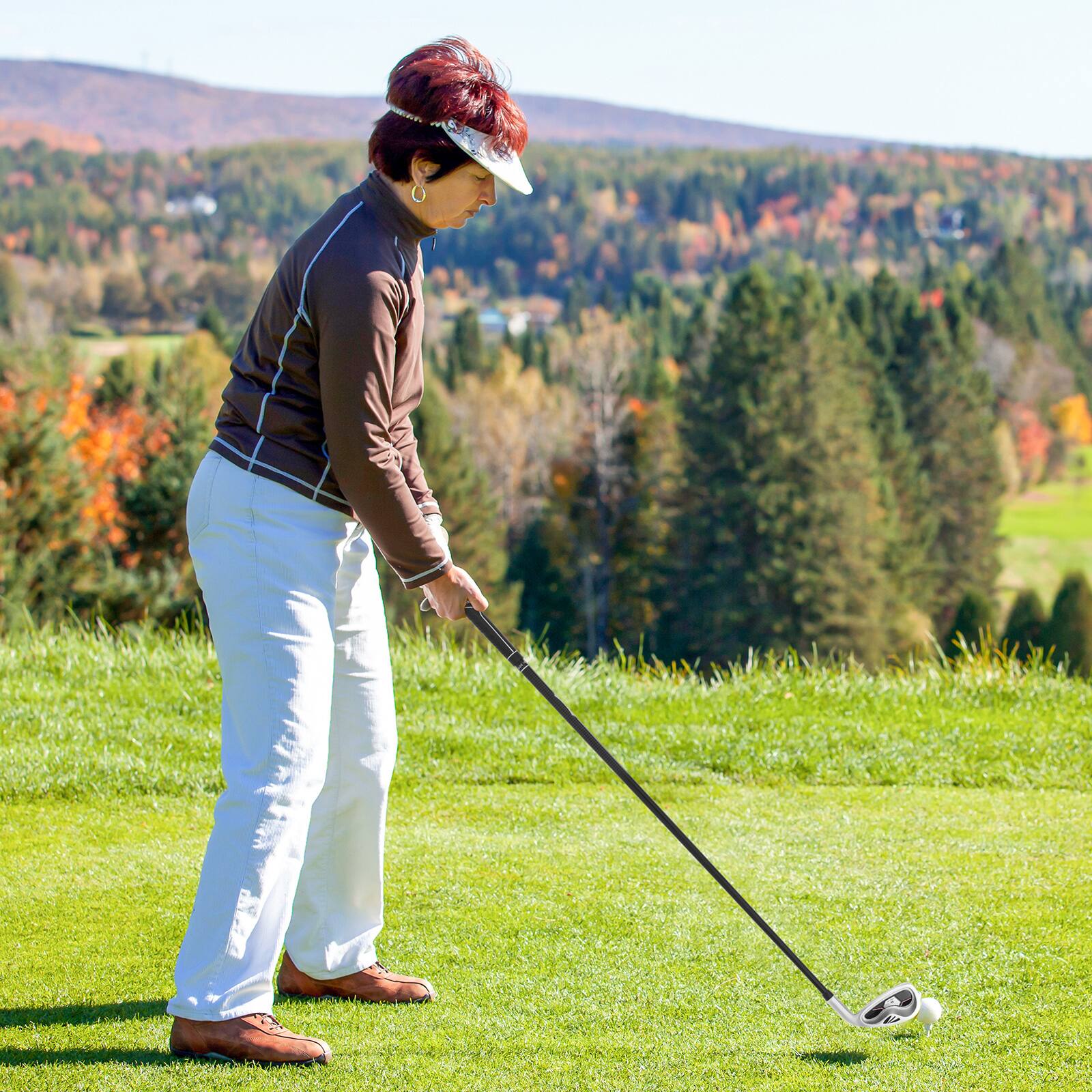 Alt View 1. Gymax - Gymax #7 Iron Single Golf Club for Women w/ Graphite Shaft for Right Handed Golfers - Black, Silver.