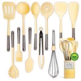 Larder & Vine - 12 Piece Kitchen Cooking Utensil Set - Limoncello
