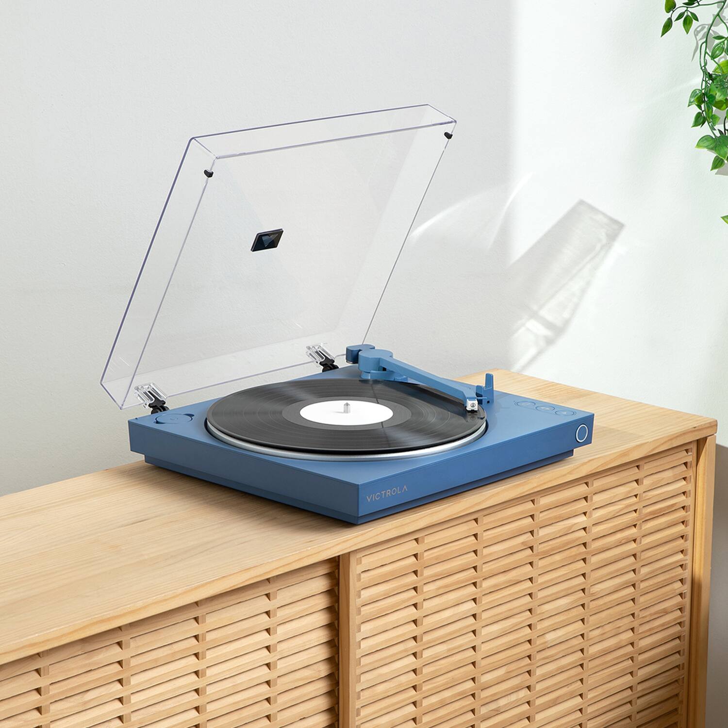Alt View 10. Victrola - Victrola Automatic Turntable - Blue.