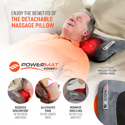 Full Body Massage Mat with Detachable Massage Pillow, 9 Intensity Levels, 9 Massage Modes Full Body Massage Mat with Detachable Massage Pillow, 9 Intensity Levels, 9 Massage Modes