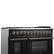 Alt View 5. Forno Appliances - Galiano 6.58 Cu. Ft. Freestanding Dual Fuel Range with Convection Oven and Griddle - Black Door.