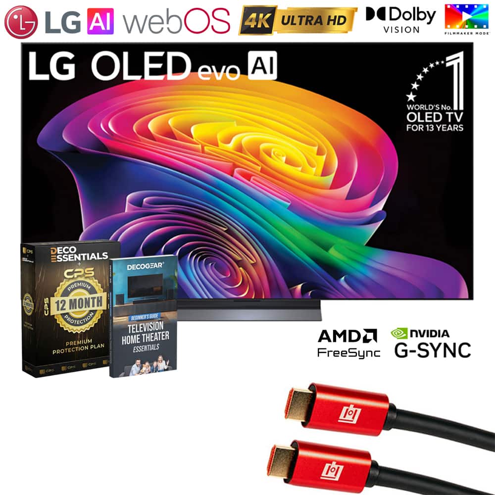 LG - 65 inch OLED evo AI C6 4K Smart webOS TV (2026) + 1 Year Extended Warranty Bundle