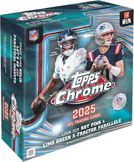 2025 Topps Chrome Football Mega Box