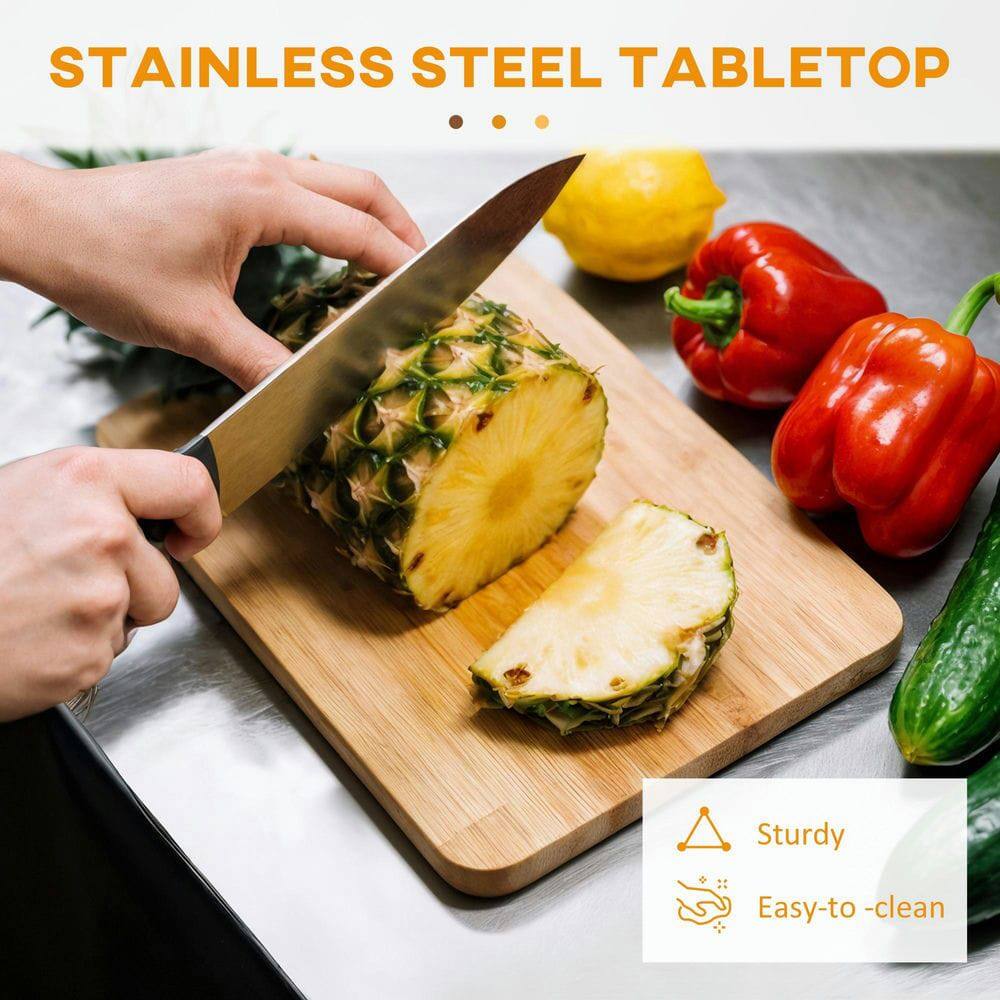 STAINLESS STEEL TABLETOP

Sturdy
Easy-to-clean