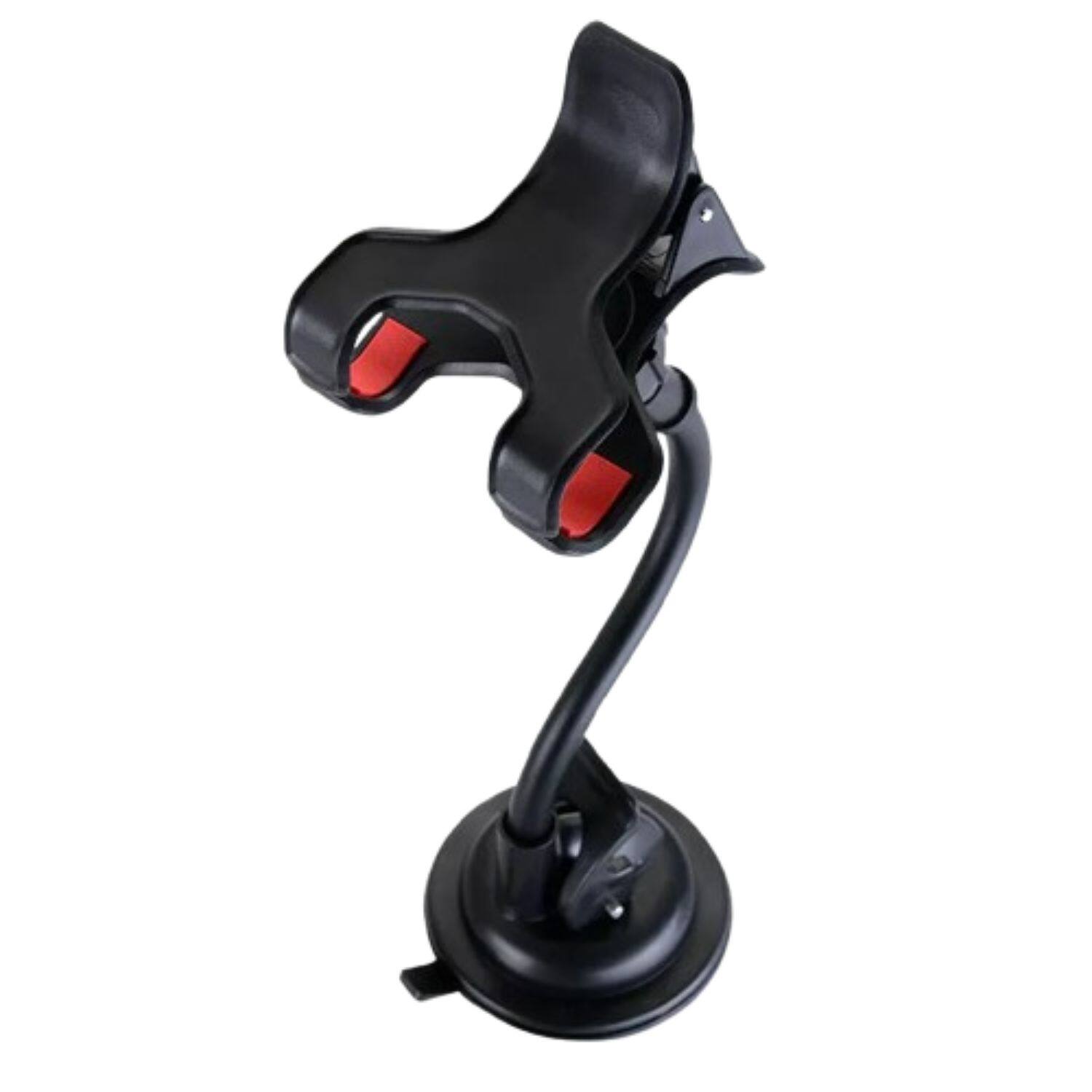 Front. Home Collection - Car Windshield Suction Cup Mount Holder – Adjustable Mobile Cell Phone Cradle Stand for GPS and Smartphones - Black.