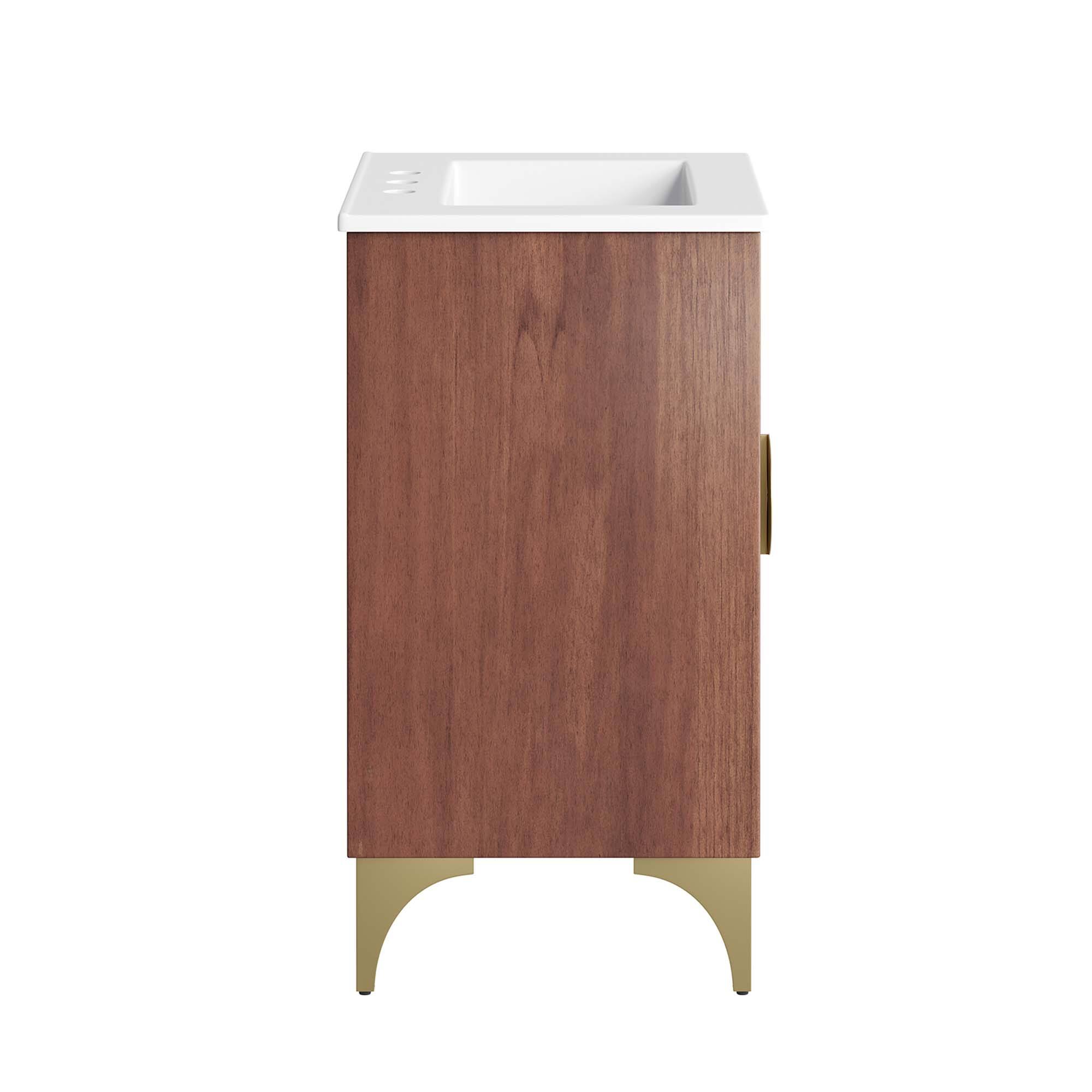 Alt View 2. Modway - Daylight Bathroom Vanity Basin Included by Modway - White Walnut.