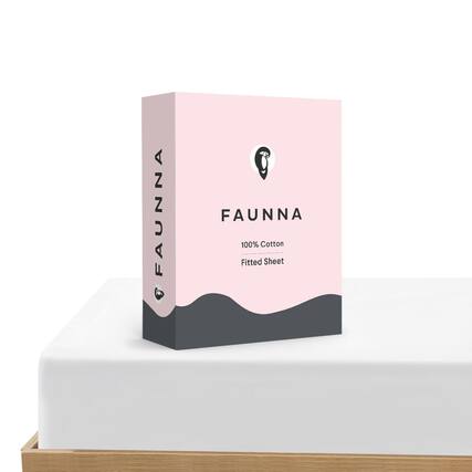 FAUNNA 100% Cotton Fitted Sheet