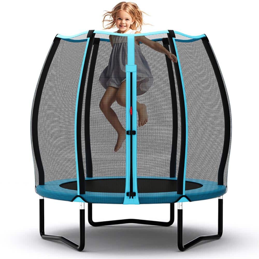 Kadyn - Kids Trampoline, Outdoor Jumper,55 Inch Trampoline for Kids Toddler Mini Trampoline with Safety Enclosure Net