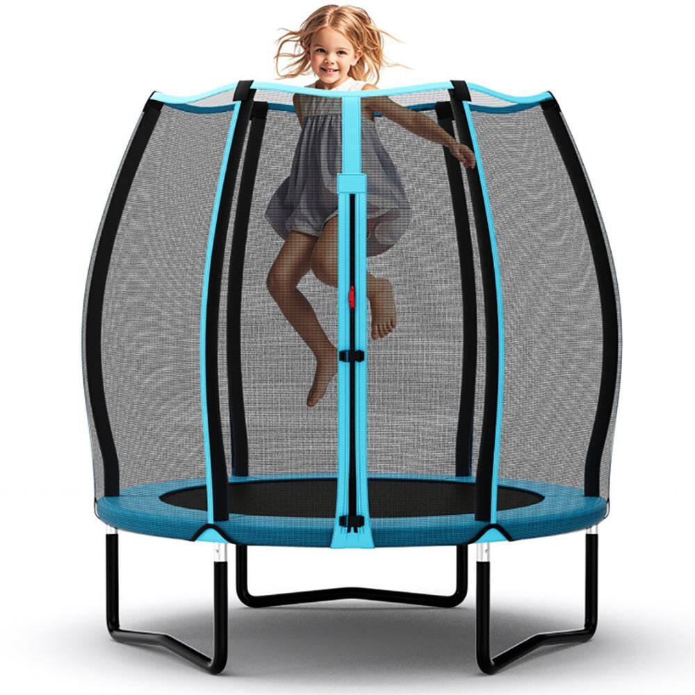 Front. Kadyn - Kids Trampoline, Outdoor Jumper,55 Inch Trampoline for Kids Toddler Mini Trampoline with Safety Enclosure Net.