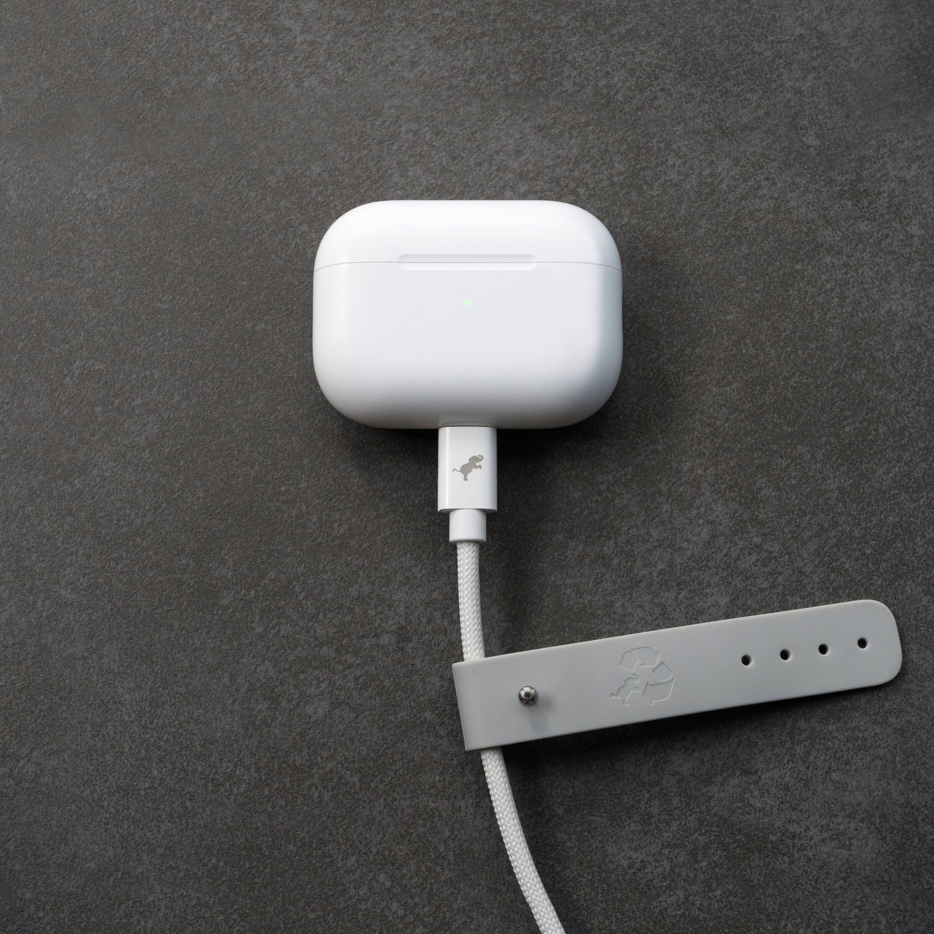 Alt View 13. Nimble - Powerknit USB-A to USB-C Cable 1M/3.3FT Fast Charging for iPhone 16/15, Samsung S24–S10, Note 20/10, Pixel, Moto & More - White.