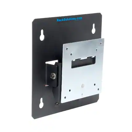 Front. RackSolutions - RackSolutions Universal Monitor Wall Mount with Tilt - VESA Compatible Monitor Wall Mount for 75x75 and 100x100mm - Black.