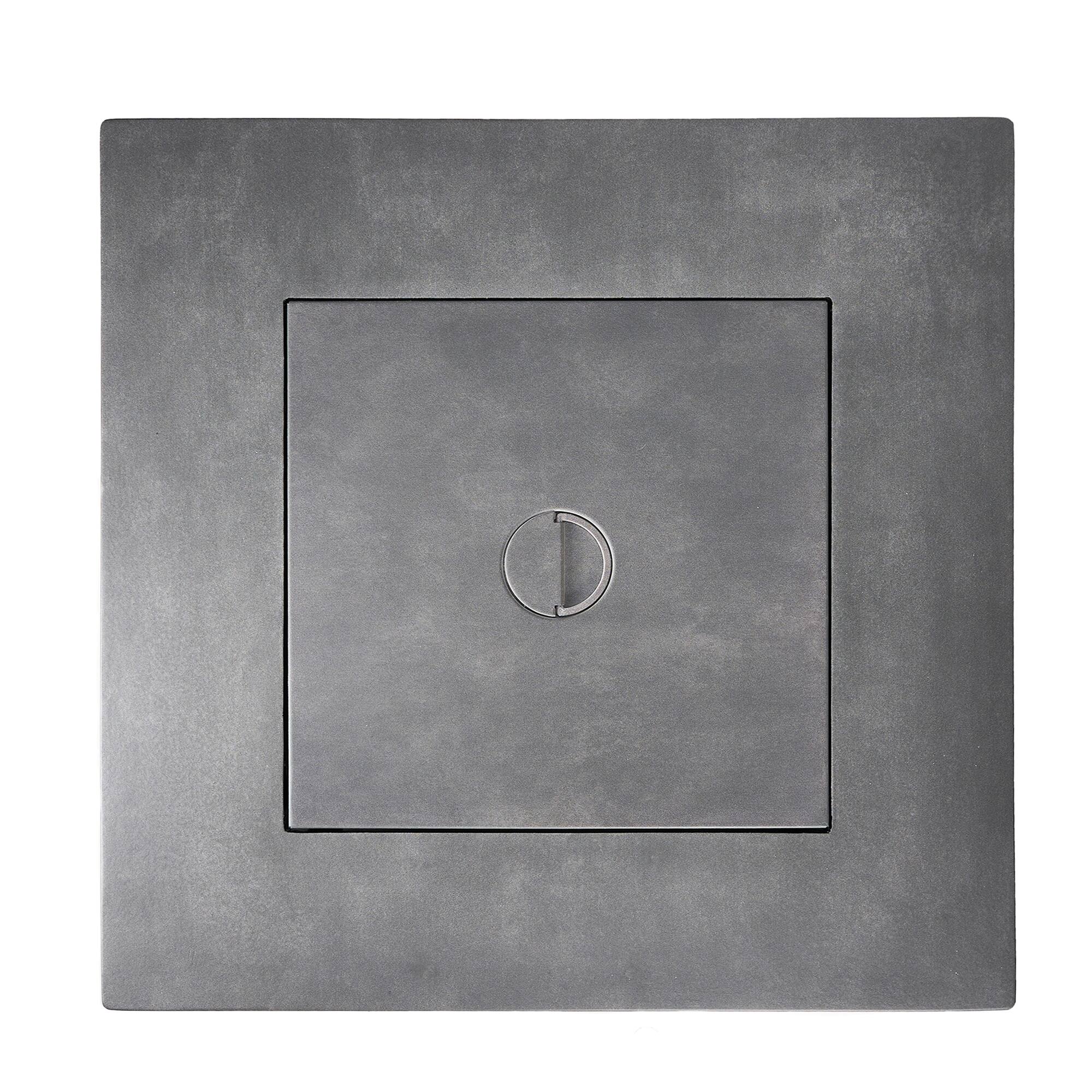 Alt View 7. Endless Summer - Endless Summer Charles 30 Inch Square Outdoor UV Printed LP Gas Fire Pit Table - Gray.